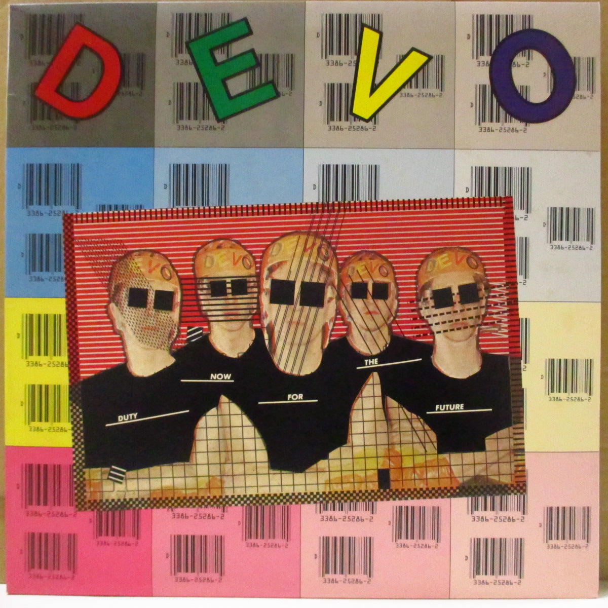 DEVO (ディーヴォ) - 生存学未来編 - Duty Now For The Future (Japan '79 オリジナル LP+2xインサート/エンボス光沢ジャケ-帯欠) 2ndアルバム