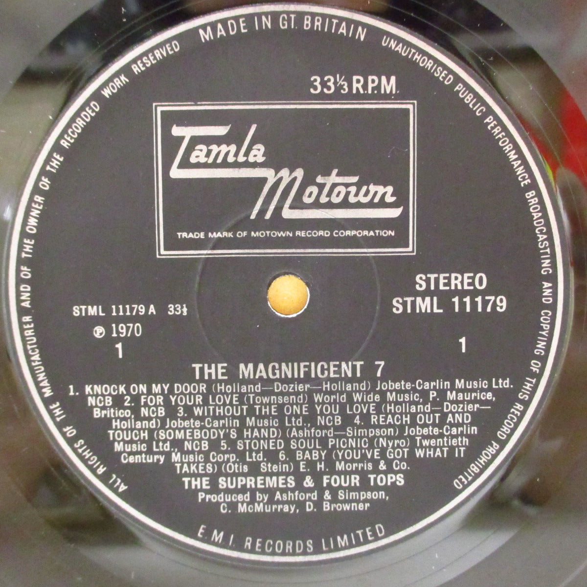 SUPREMES, THE & THE FOUR TOPS (ザ・スプリームス & ザ・フォー・トップス) - The Magnificent 7 (UK '71 オリジナル・ステレオ LP/表面コーティング2面折り返しジャケ) 初共演アルバム