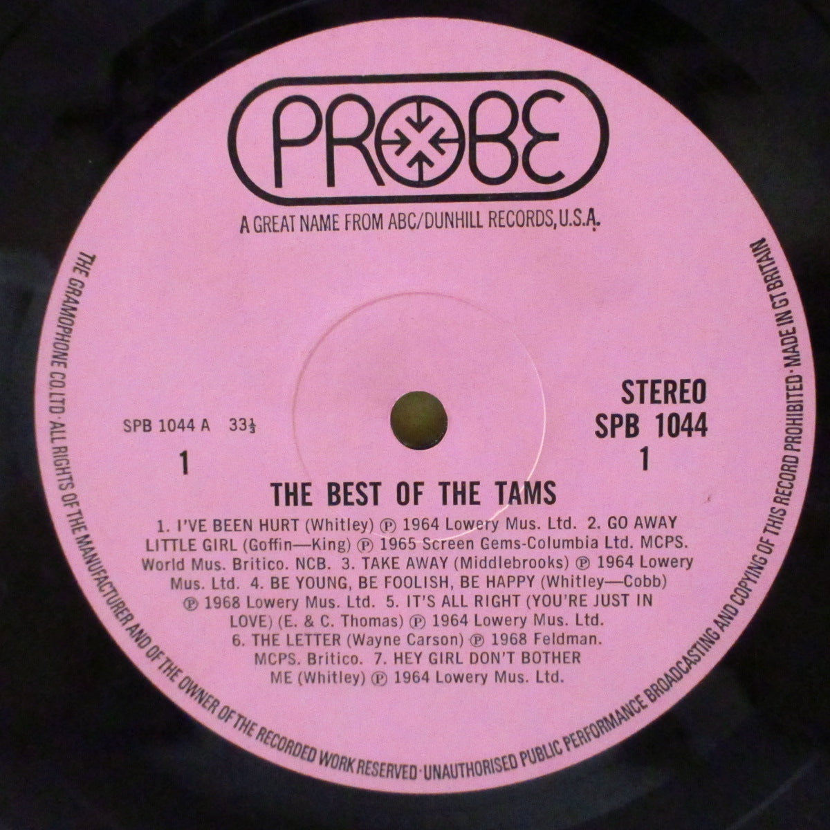 TAMS, THE (ザ・タムズ) - The Best Of The Tams (UK '71 オリジナル・ステレオ LP/表面コーティング2面折り返しジャケ) ノーザン名曲満載のベスト全14曲