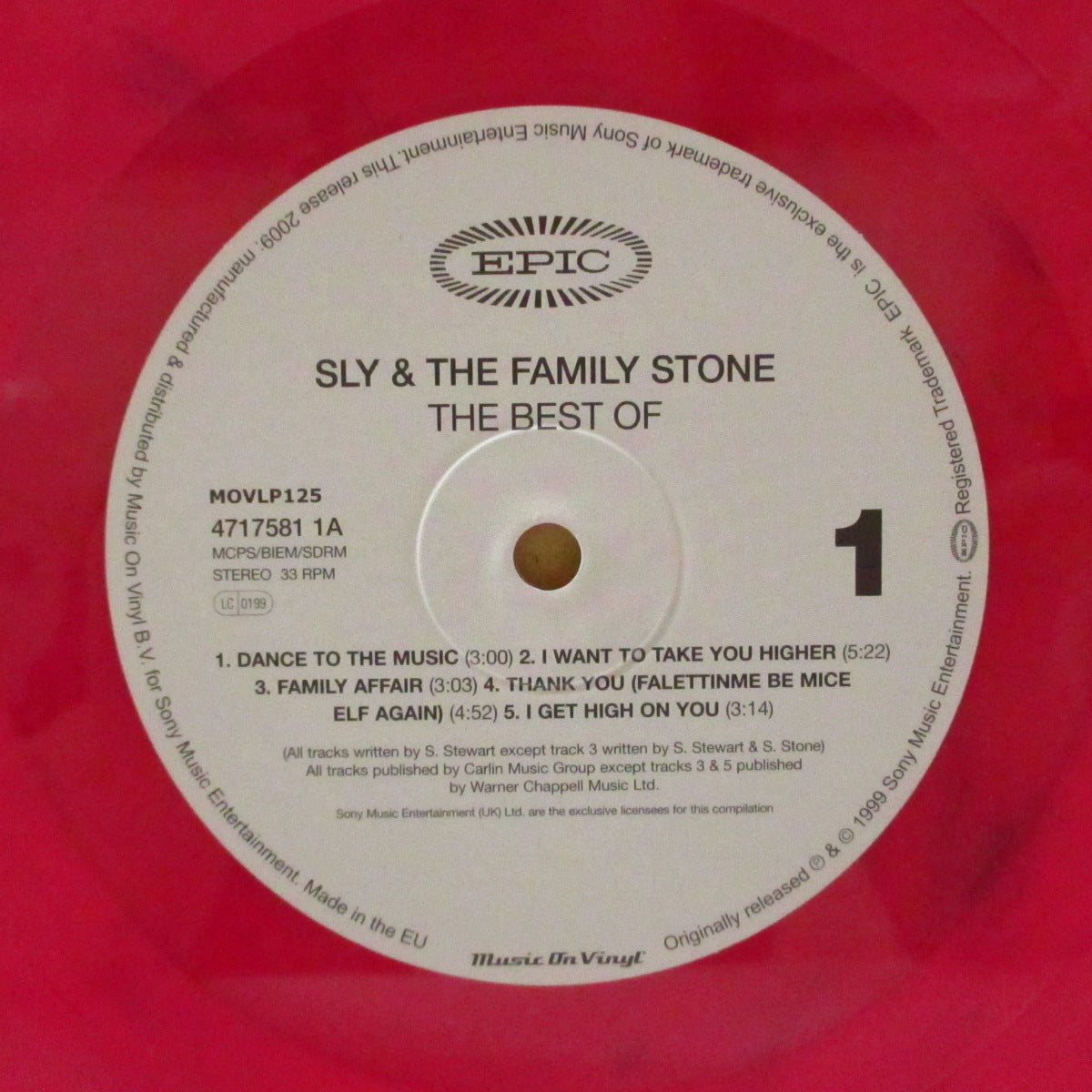 SLY & THE FAMILY STONE (スライ&ザ・ファミリー・ストーン) - The Best Of Sly And The Family Stone (EU '21 2000枚限定再発「ピンク Vinyl」ステレオLPx2枚組) ベスト全20曲