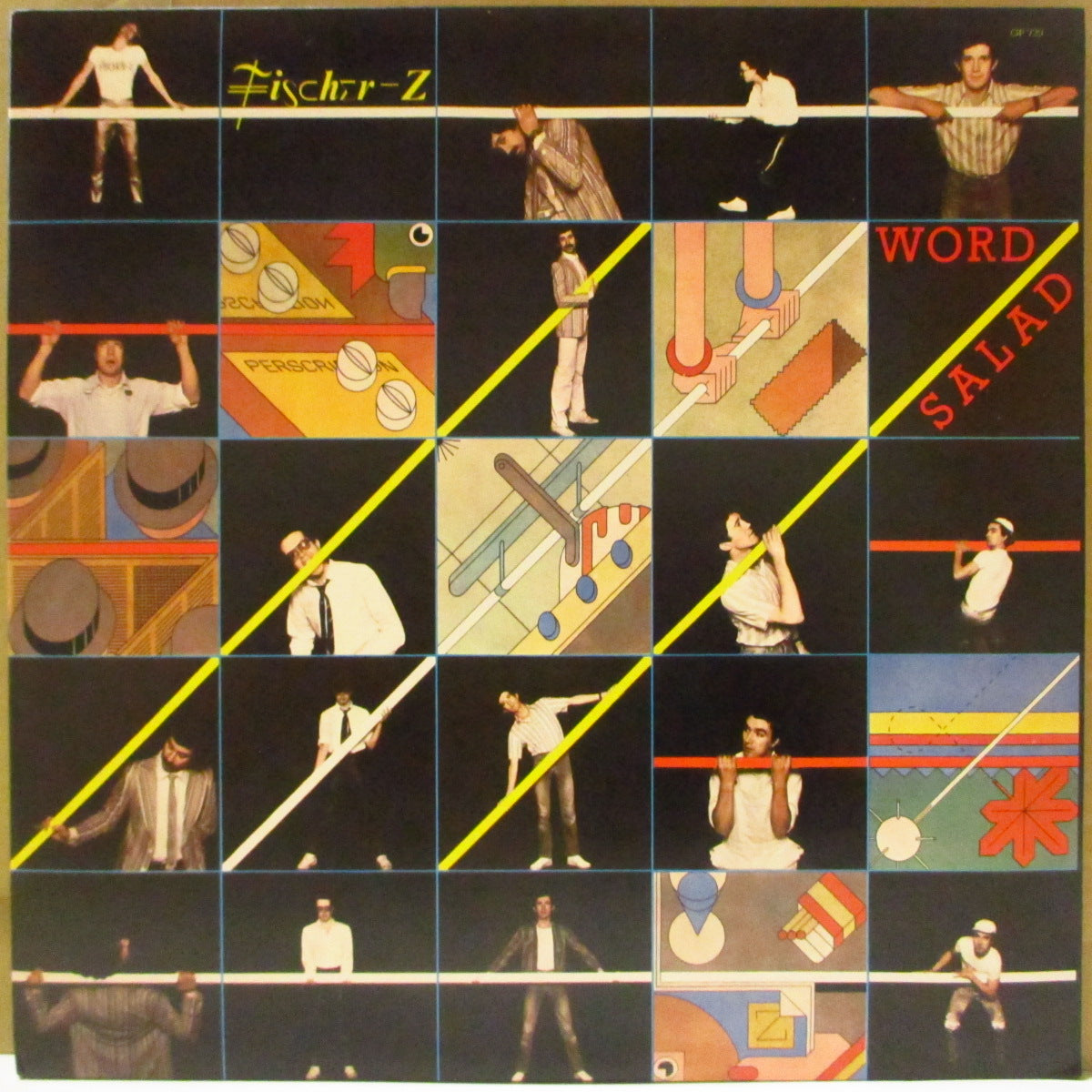 FISCHER-Z (フィッシャーZ) - ワード・サラダ - Word Salad (Japan '79 オリジナル LP+2xインサート/帯欠) 1stアルバム