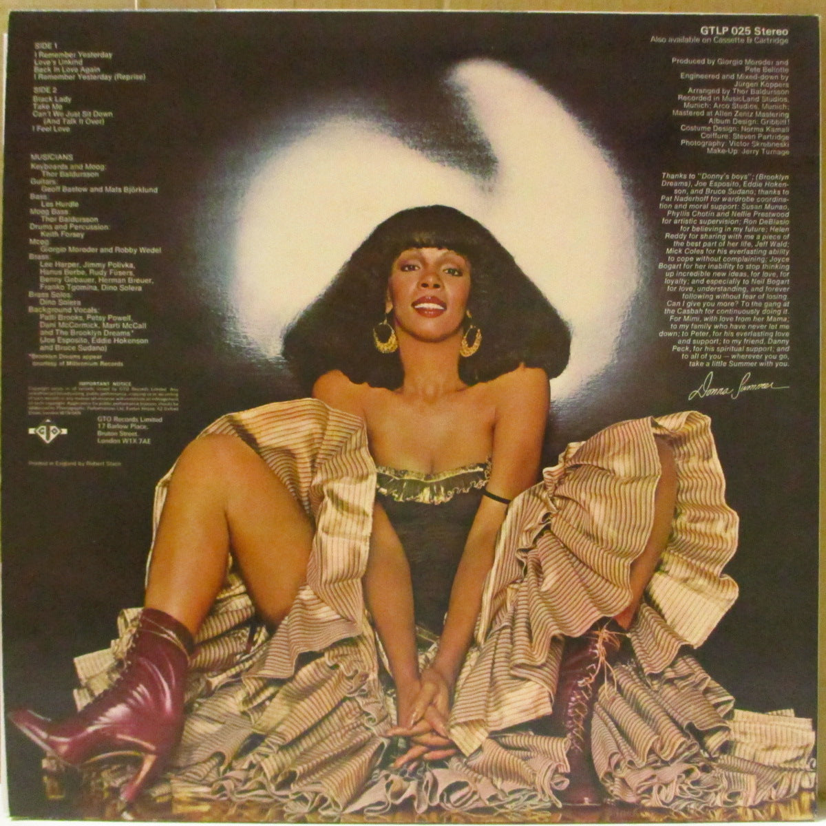 DONNA SUMMER (ドナ・サマー) - I Remember Yesterday (UK '77 オリジナル・ステレオLP)名作5作目アルバム!