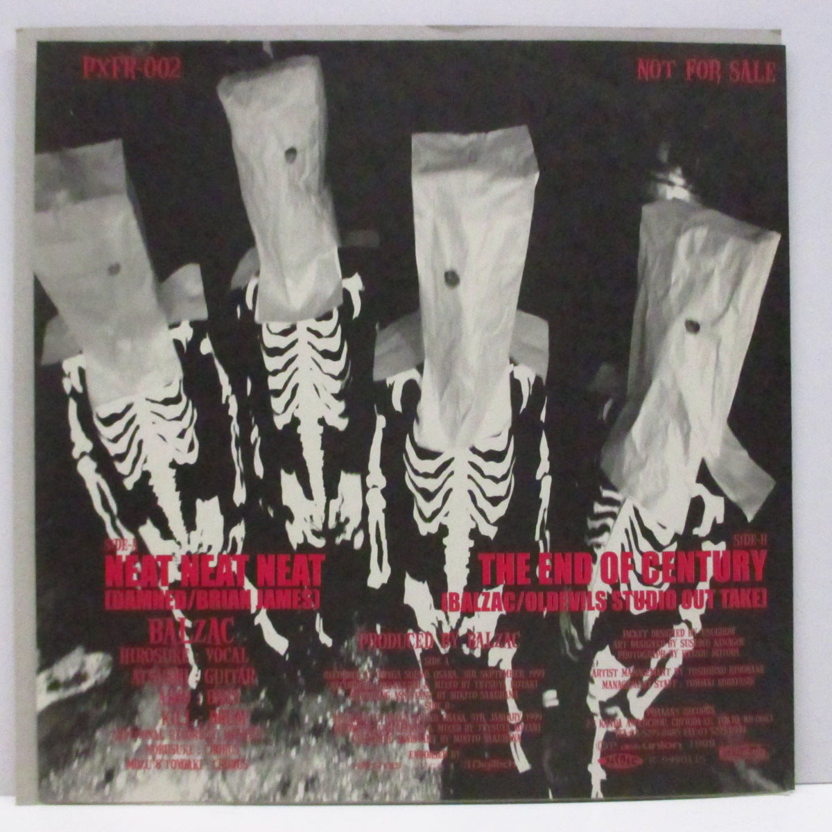 BALZAC (バルザック) - Neat Neat Neat (US '99 セカンドプレス1,000枚限定2曲入りFLEXI/「Usugrow」ジャケ)