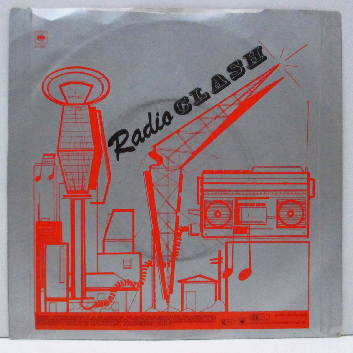 CLASH, THE (ザ・クラッシュ) - This Is Radio Clash (UK オリジナル 7"/光沢ソフト紙折り返しジャケ) '81年14 thシングル!