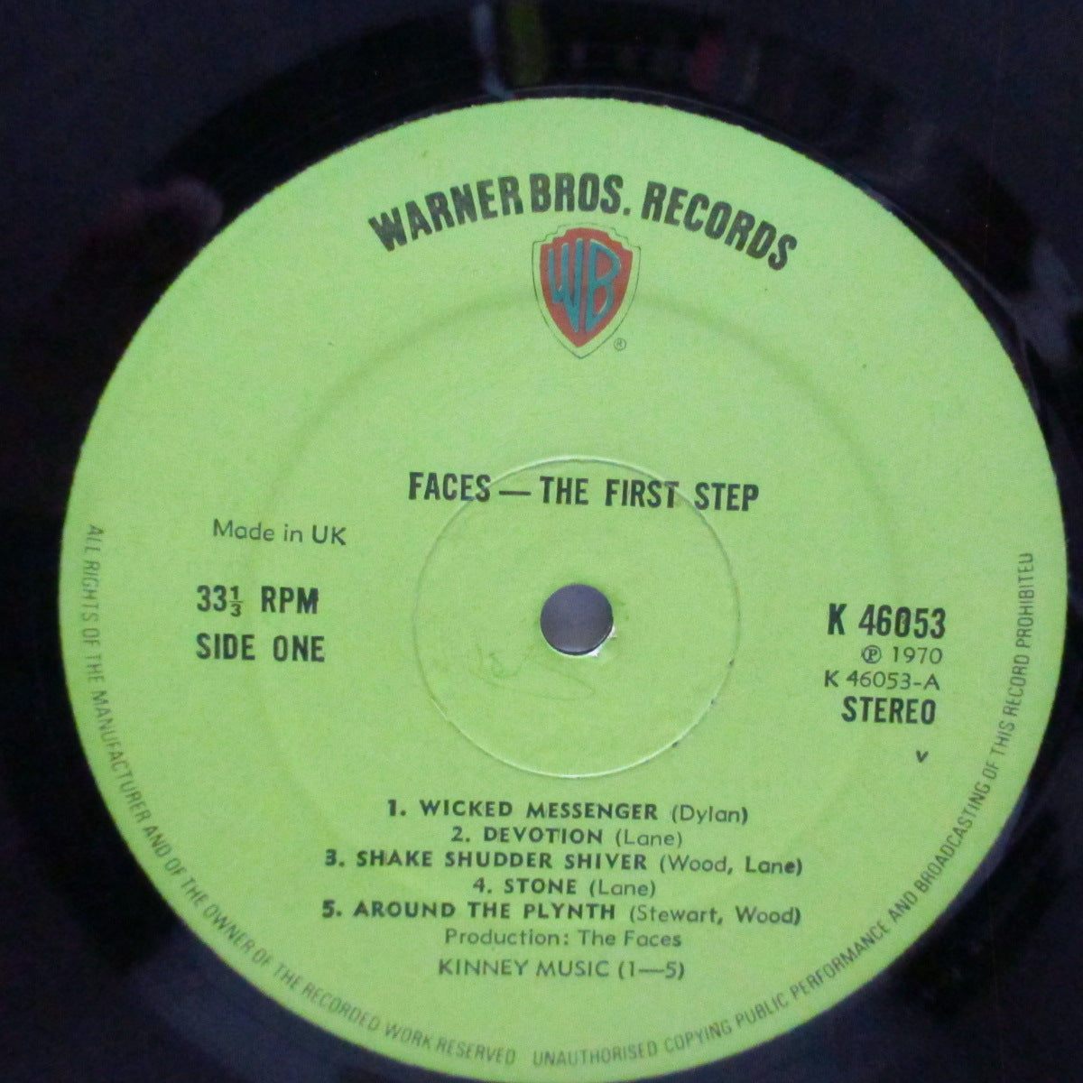 FACES (フェイセス) - The First Step (UK '71 セカンドプレス「緑ラベ」LP+見開ジャケ/K 46053)