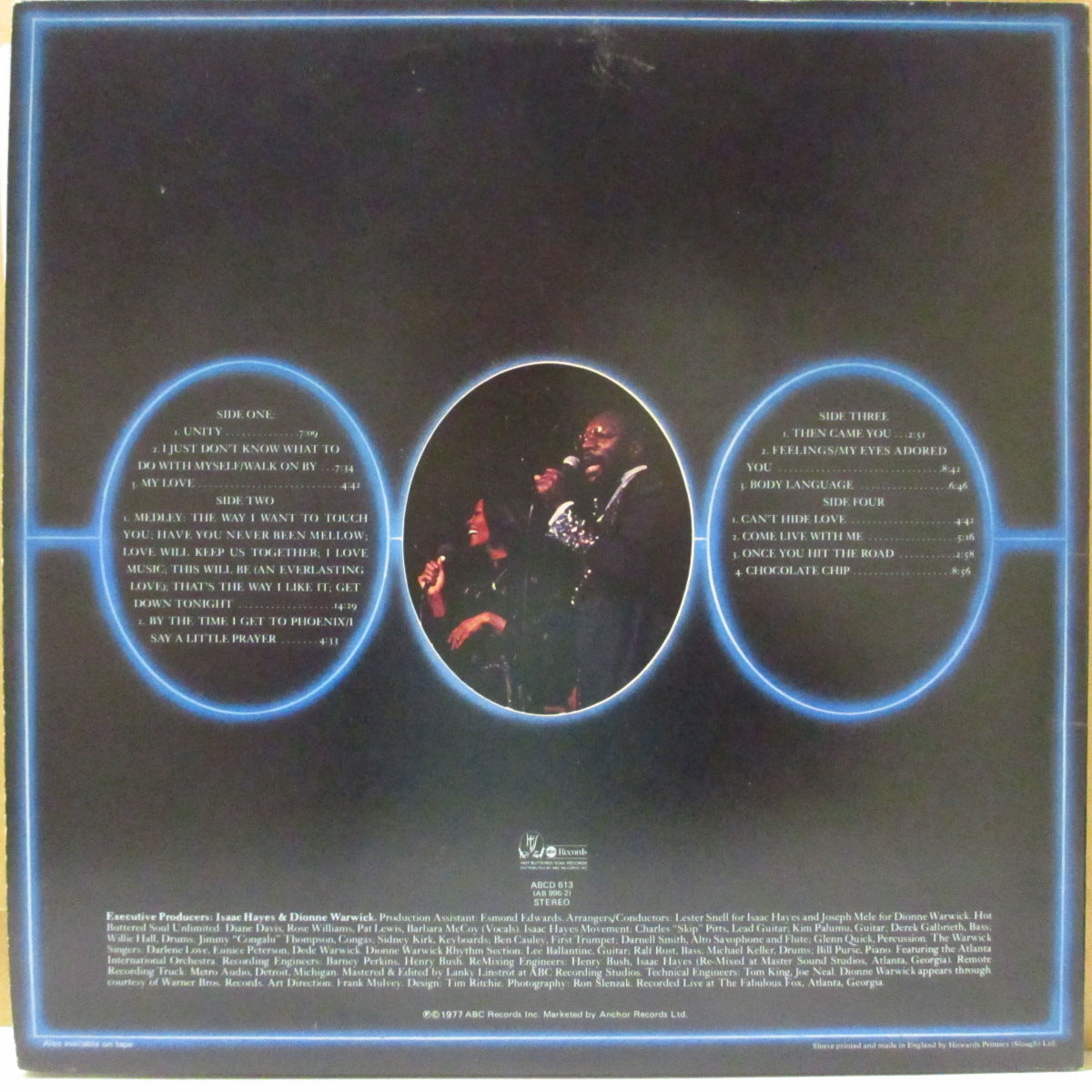 ISAAC HAYES & DIONNE WARWICK (アイザック・ヘイズ と ディオンヌ・ワーウィック) - A Man And A Woman (UK '77 オリジナル・ステレオ LPx2枚組/見開きジャケ) 共演ライブ!