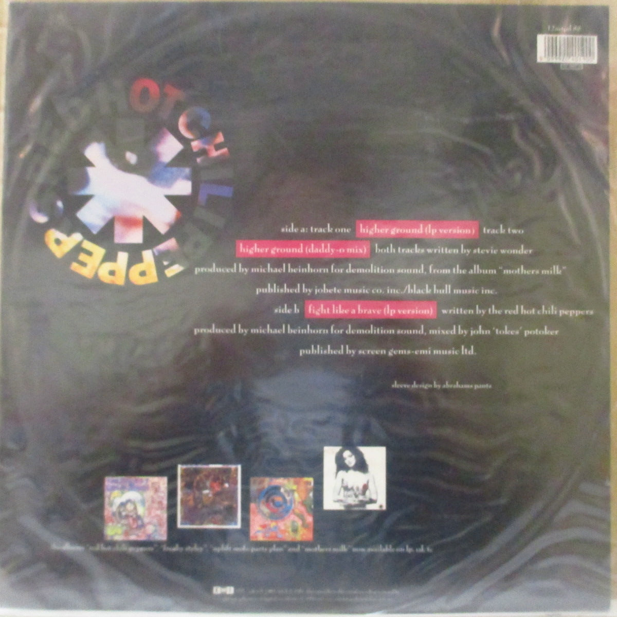 RED HOT CHILI PEPPERS (レッド・ホット・チリ・ペッパーズ) - Higher Ground (UK 限定ピクチャー 12インチ+PVC, インサート)