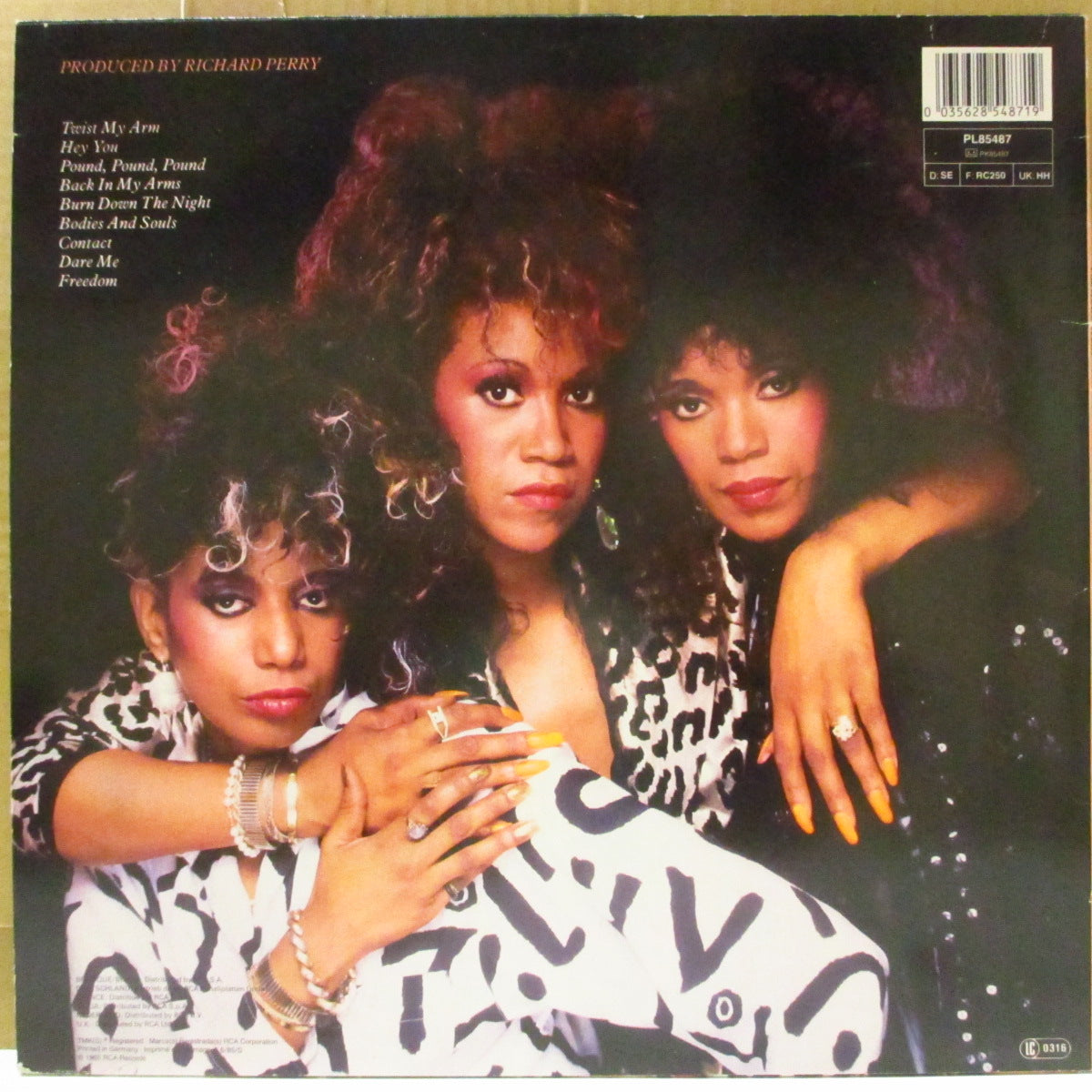 POINTER SISTERS (ポインター・シスターズ) - Contact (EU '85 オリジナル・ステレオ LP+インナー) LPは40年以上未再発化。