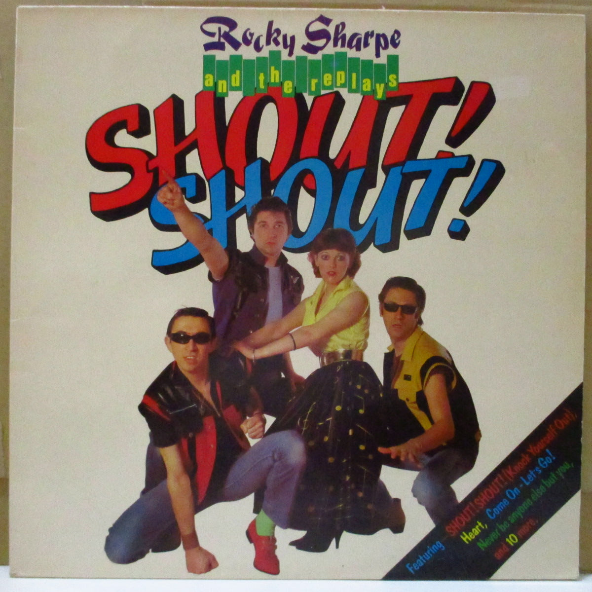 ROCKY SHARPE & THE REPLAYS (ロッキー・シャープ&ザ・リプレイズ) - Shout! Shout! (UK '81 再発  LP/別デザインジャケ)