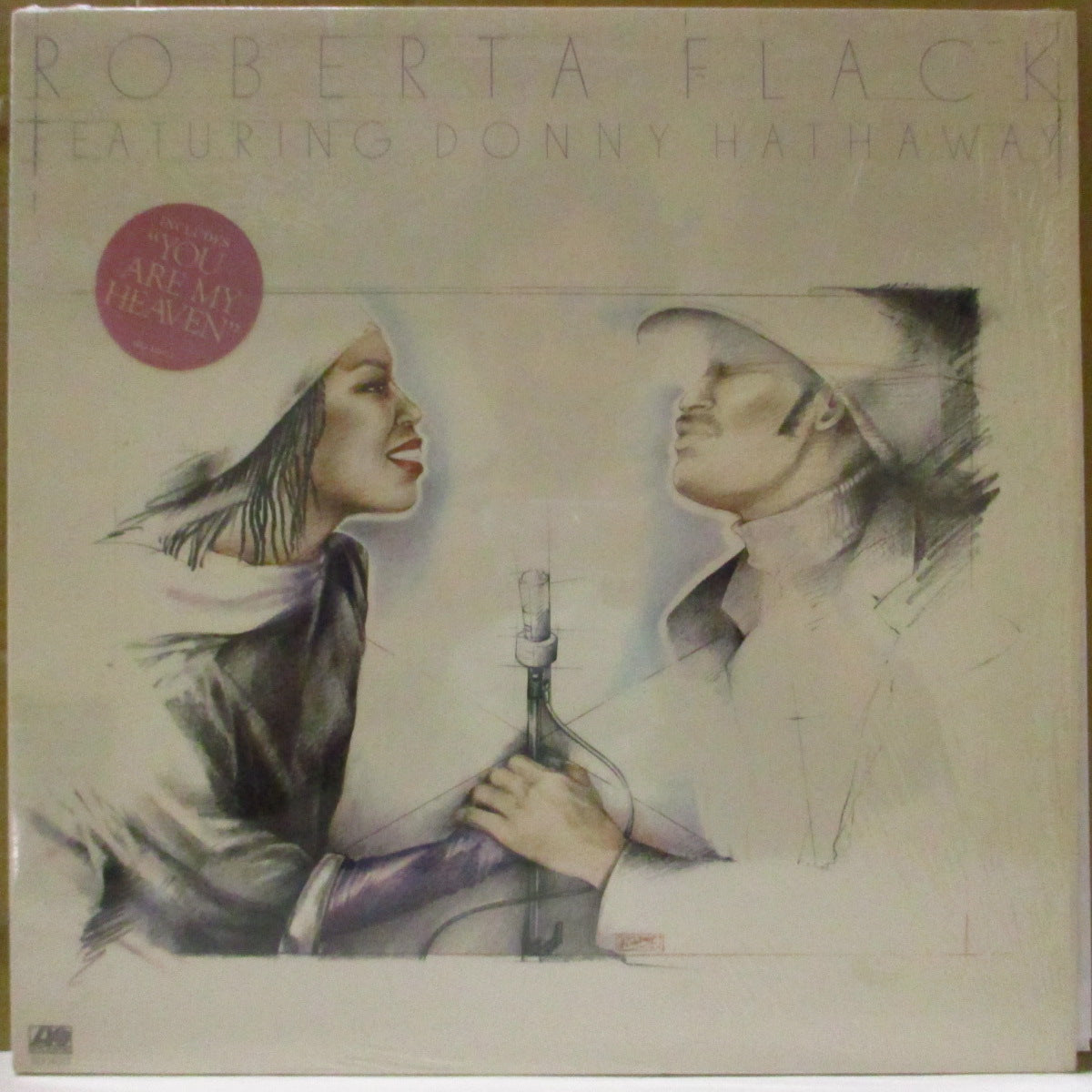 ROBERTA FLACK feat. DONNY HATHAWAY (ロバータ・フラック feat. ダニー・ハサウェイ) - Roberta Flack Featuring Donny Hathaway (US '80 オリジナル・ステレオ LP) 40年以上LP未再発化。