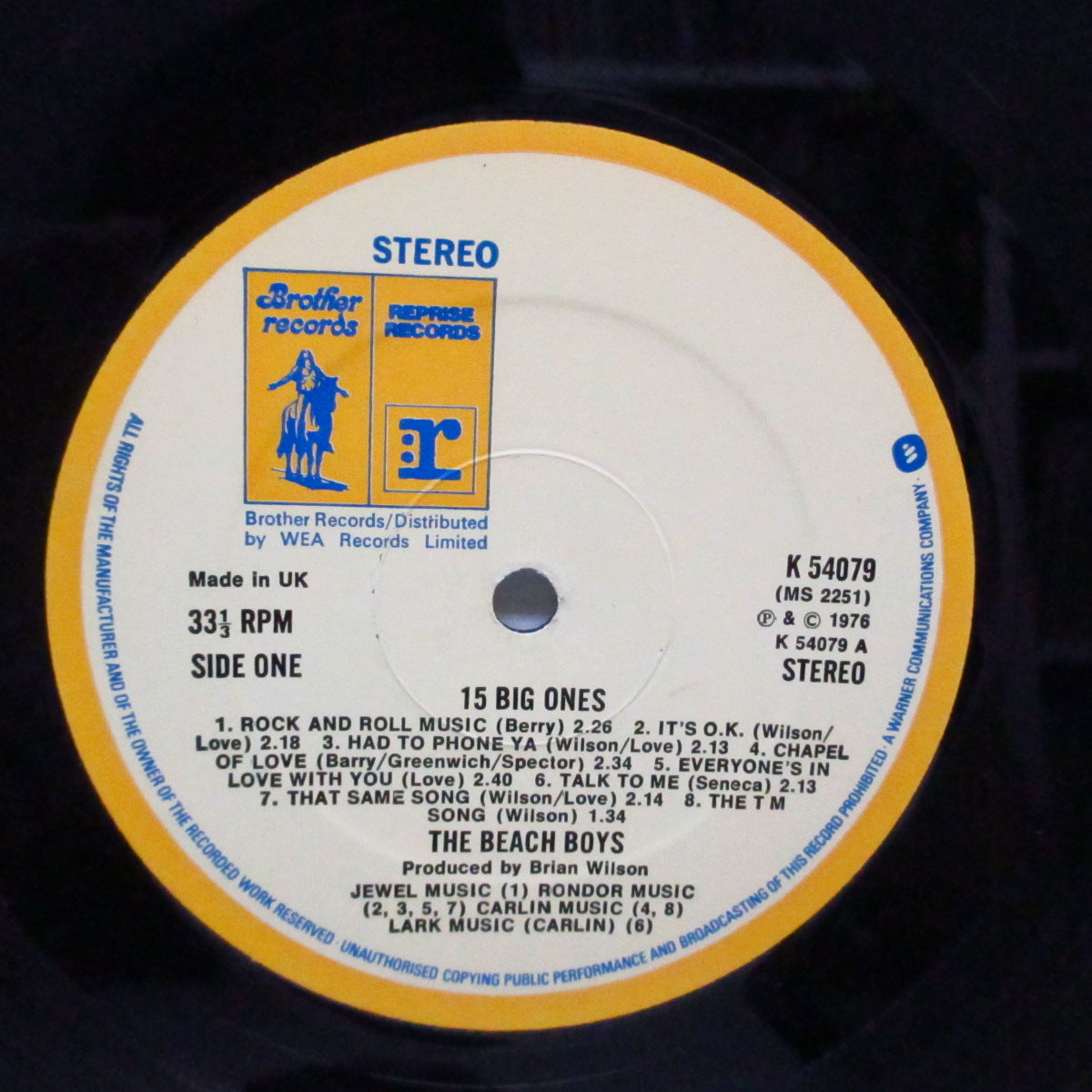 BEACH BOYS (ビーチ・ボーイズ) - 15 Big Ones (UK オリジナル LP/見開ジャケ)