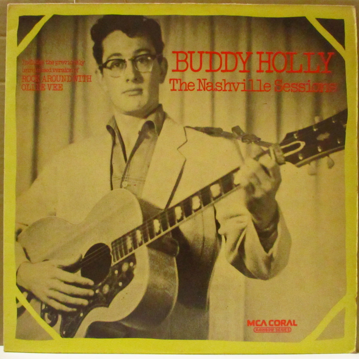 BUDDY HOLLY (バディ・ホリー) - The Nashville Sessions (UK '75 ボーナス入り再発モノラル LP/CDLM-8038) 58年生前ラスト作に未発表テイクを追加
