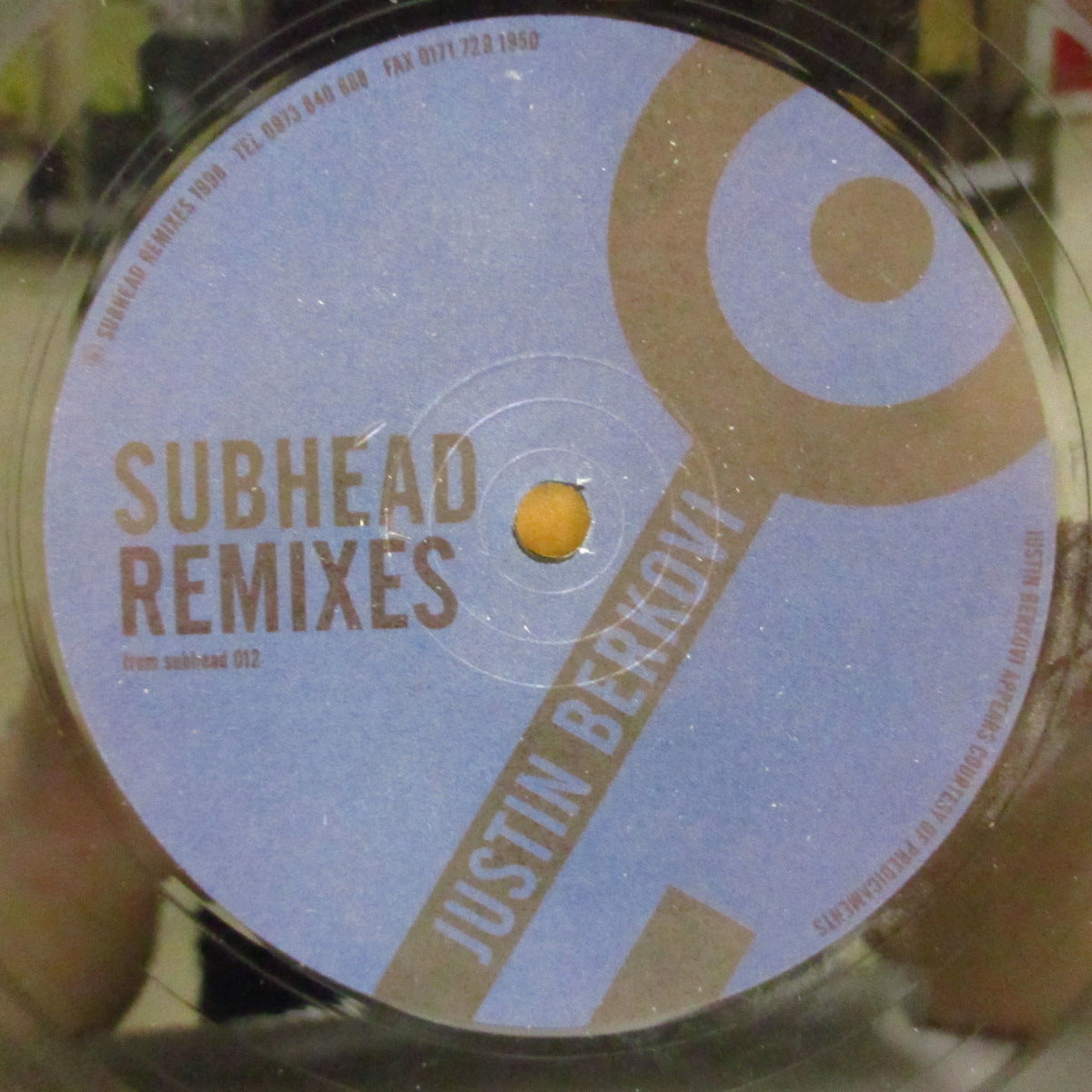 SUBHEAD (サブヘッド) - Subhead Remixes (UK '98 オリジナル 12インチ/プレーン黒ダイカットスリーブ)