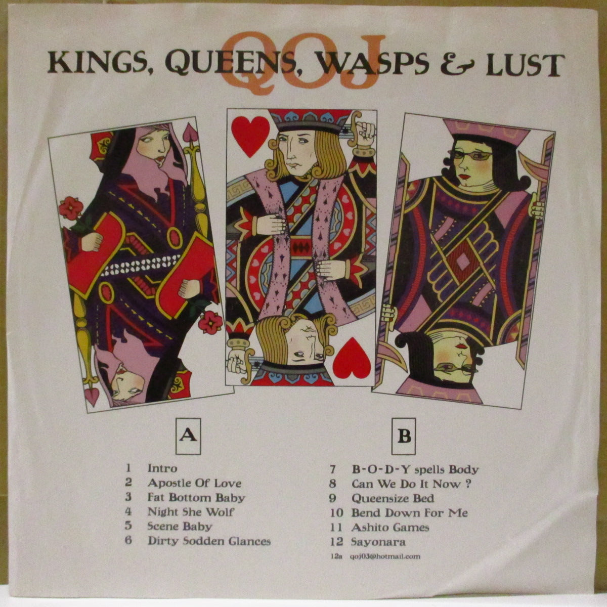 QUEEN OF JAPAN (クイーン・オブ・ジャパン) - Kings, Queens, Wasps & Lust (German '03 オリジナル LP+インサート) 3rdアルバム