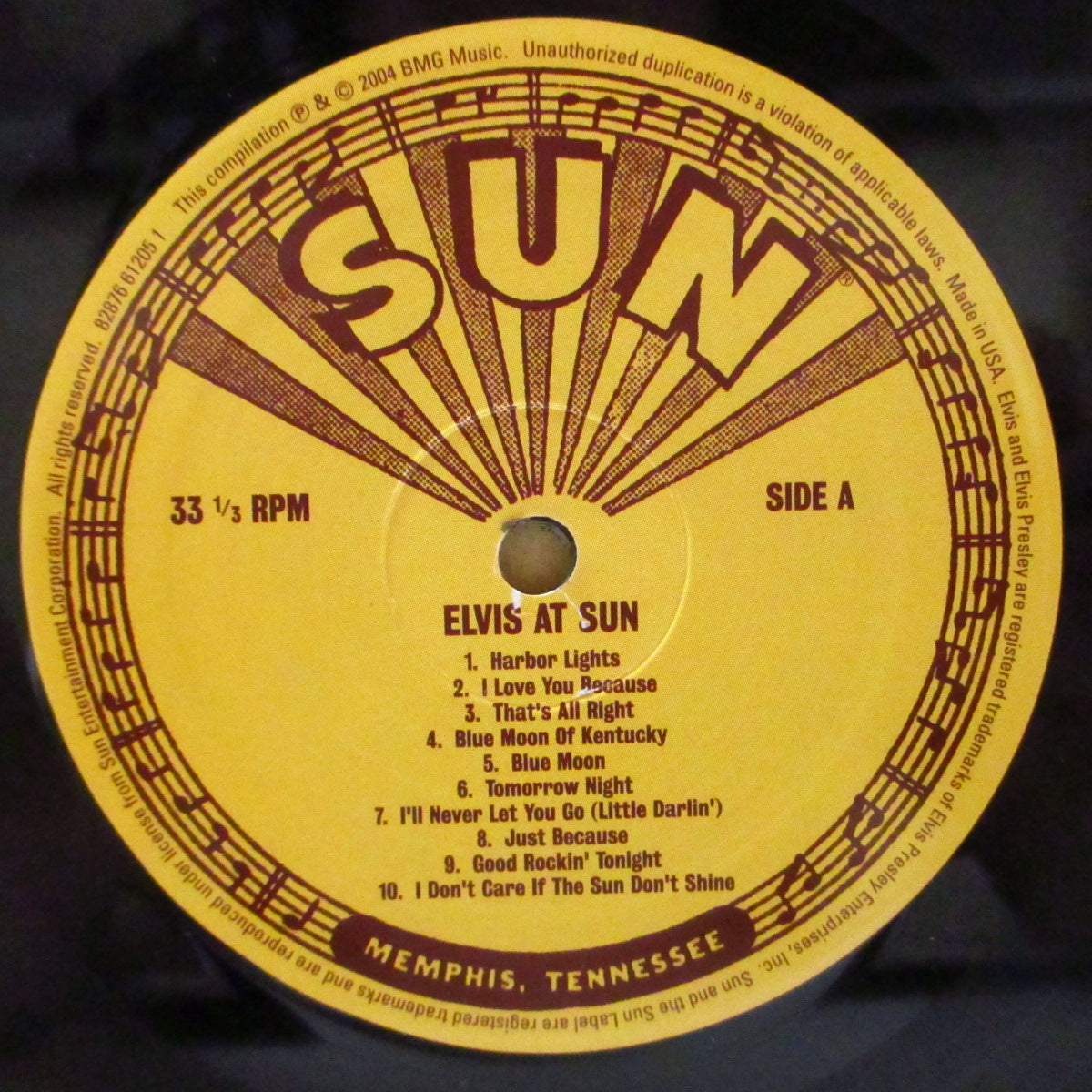 ELVIS PRESLEY (エルヴィス・プレスリー) - Elvis At Sun (US '04 オリジナル・リマスター・モノラル LP) 廃盤コレクタブル!