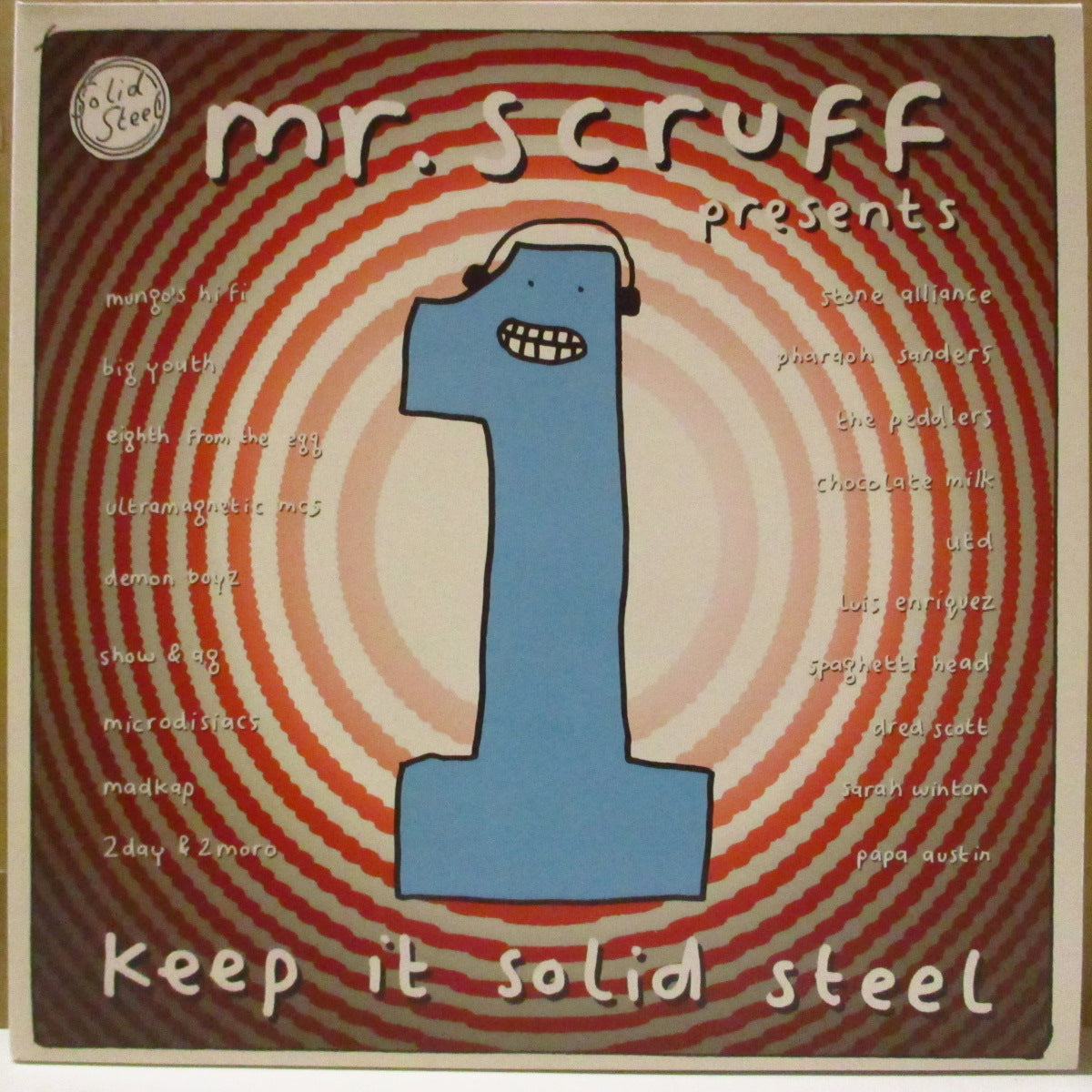 MR. SCRUFF (ミスター・スクラフ) - Keep It Solid Steel (UK '04 オリジナル 3xLP/光沢見開きジャケ) ミックス・アルバム