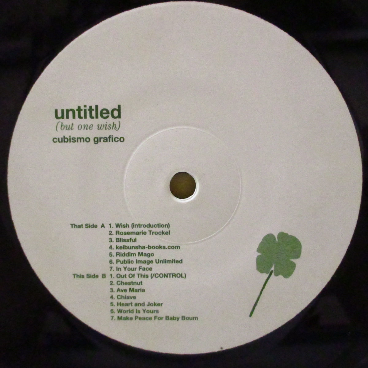 CUBISMO GRAFICO (キュービズモ・グラフィコ) - Untitled - But One Wish (Japan '02 オリジナル LP+インサート) 2ndアルバム