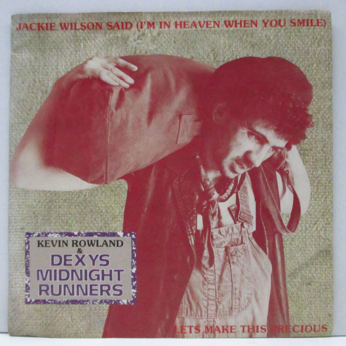 DEXYS MIDNIGHT RUNNERS (デキシーズ・ミッドナイト・ランナーズ) - Jackie Wilson Said (UK オリジナル「銀ラベ」フラットセンター 7"/光沢ソフト紙折り返ジャケ)