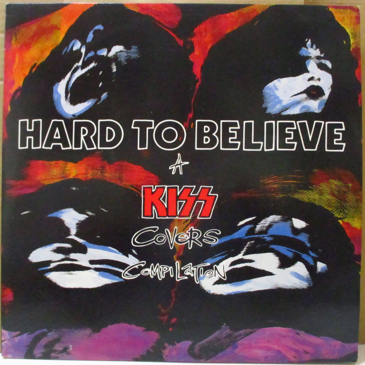 V.A. (OZ-US オルタナ/パンクバンドのKISS名曲カヴァコンピ) - Hard To Believe - A Kiss Covers Compilation (OZ オリジナル 2xLP/光沢見開きジャケ)