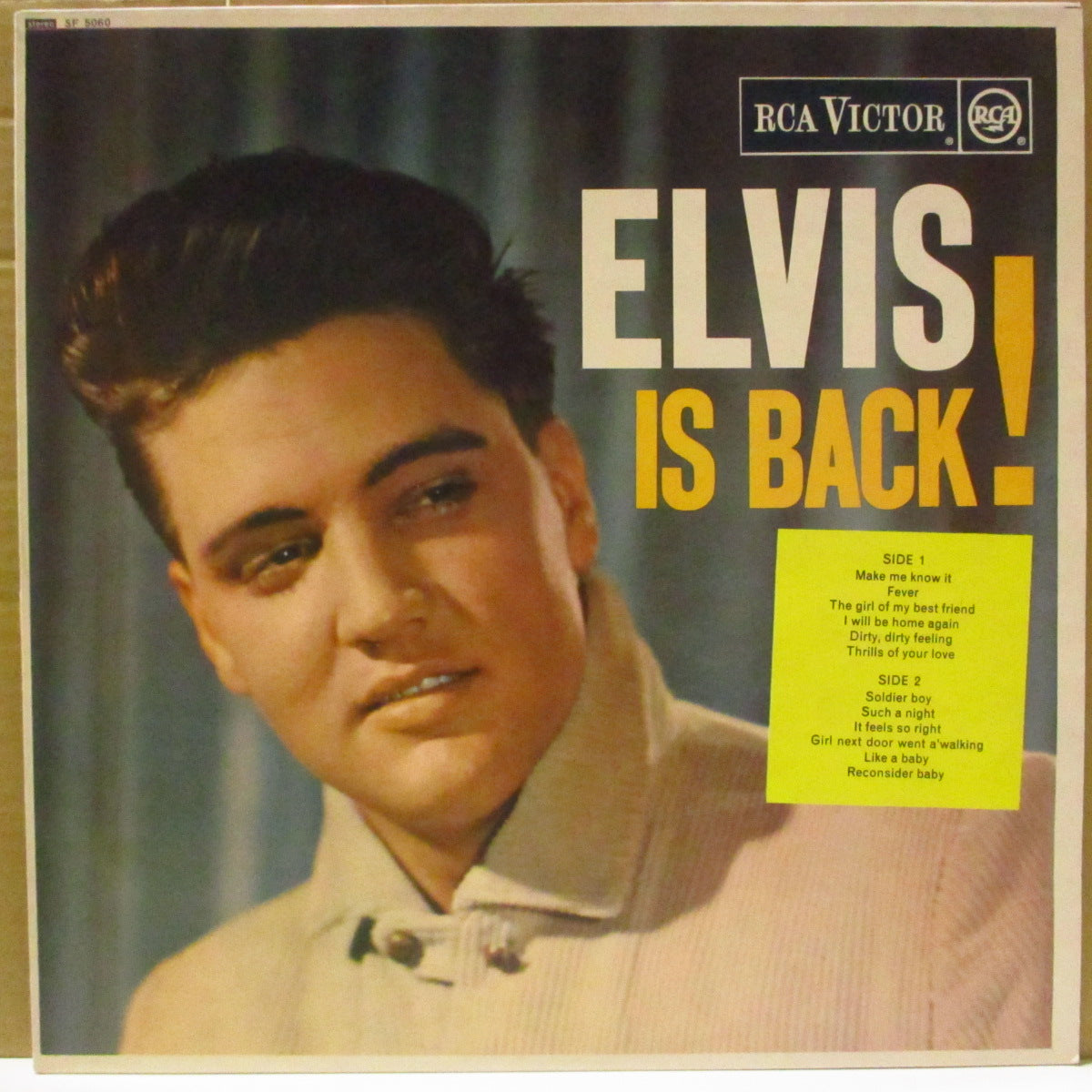 ELVIS PRESLEY (エルヴィス・プレスリー) - Elvis Is Back! (UK '76 再発「オレンジ・ラベ」ステレオ LP/光沢シングル・ジャケ仕様)除隊後発表の名作!