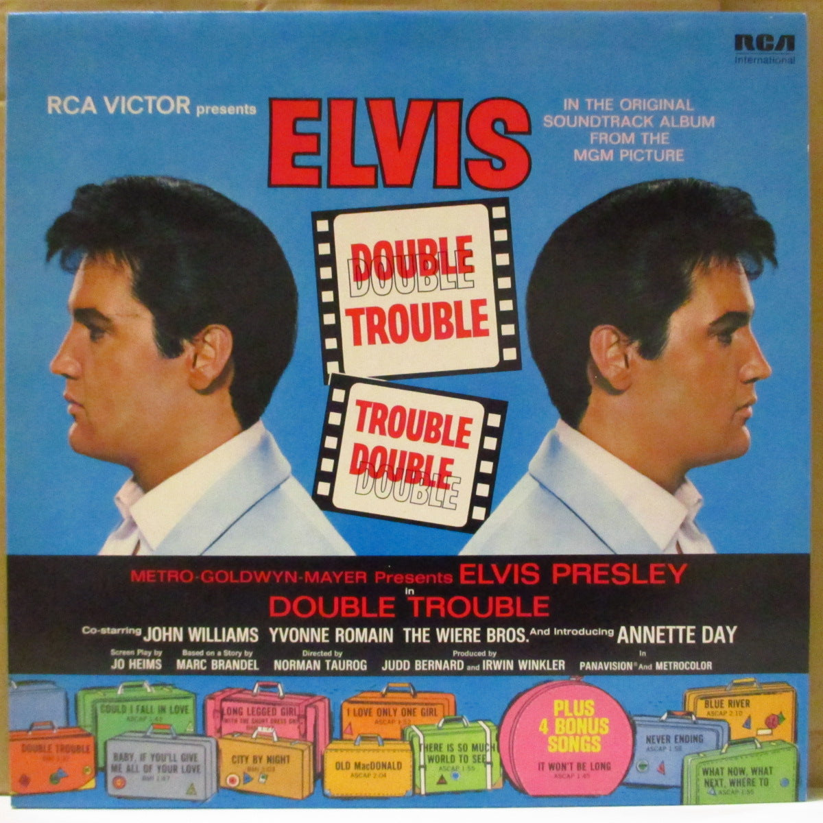 ELVIS PRESLEY (エルヴィス・プレスリー) - Double Trouble (UK '80 再発「グリーン・レーベル」 ステレオ LP)主演同名映画サントラ