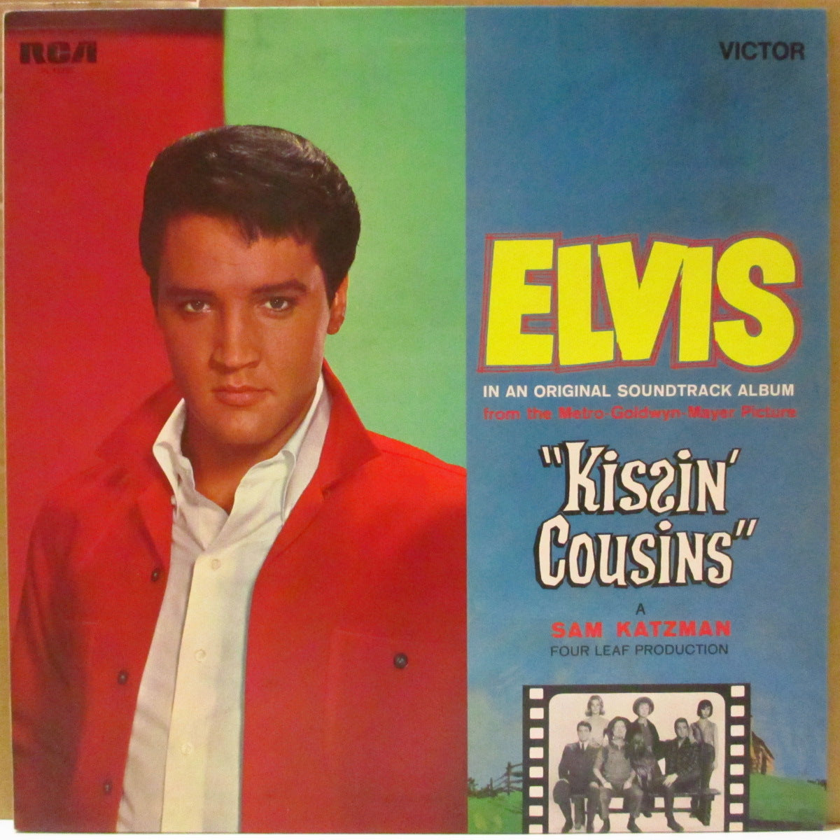 ELVIS PRESLEY (エルヴィス・プレスリー) - Kissin' Cousins (UK '77 再発「オレンジ・ラベ」ステレオ LP)エルヴィス主演映画サントラ
