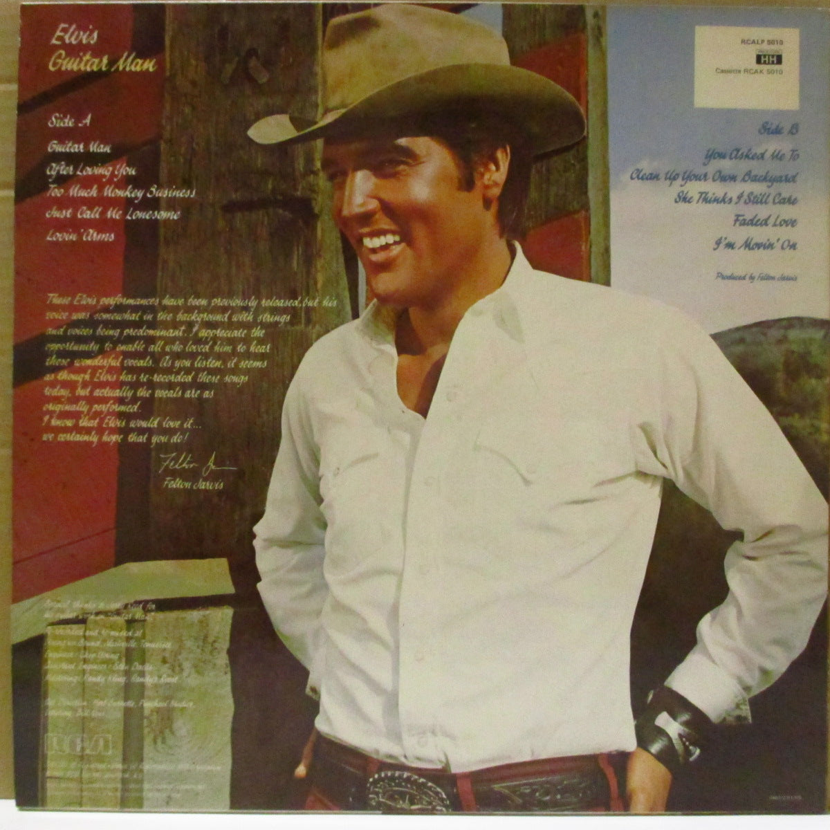 ELVIS PRESLEY (エルヴィス・プレスリー) - Guitar Man (UK '81 オリジナル・ステレオ LP) '90年代以降はLP未再発化。