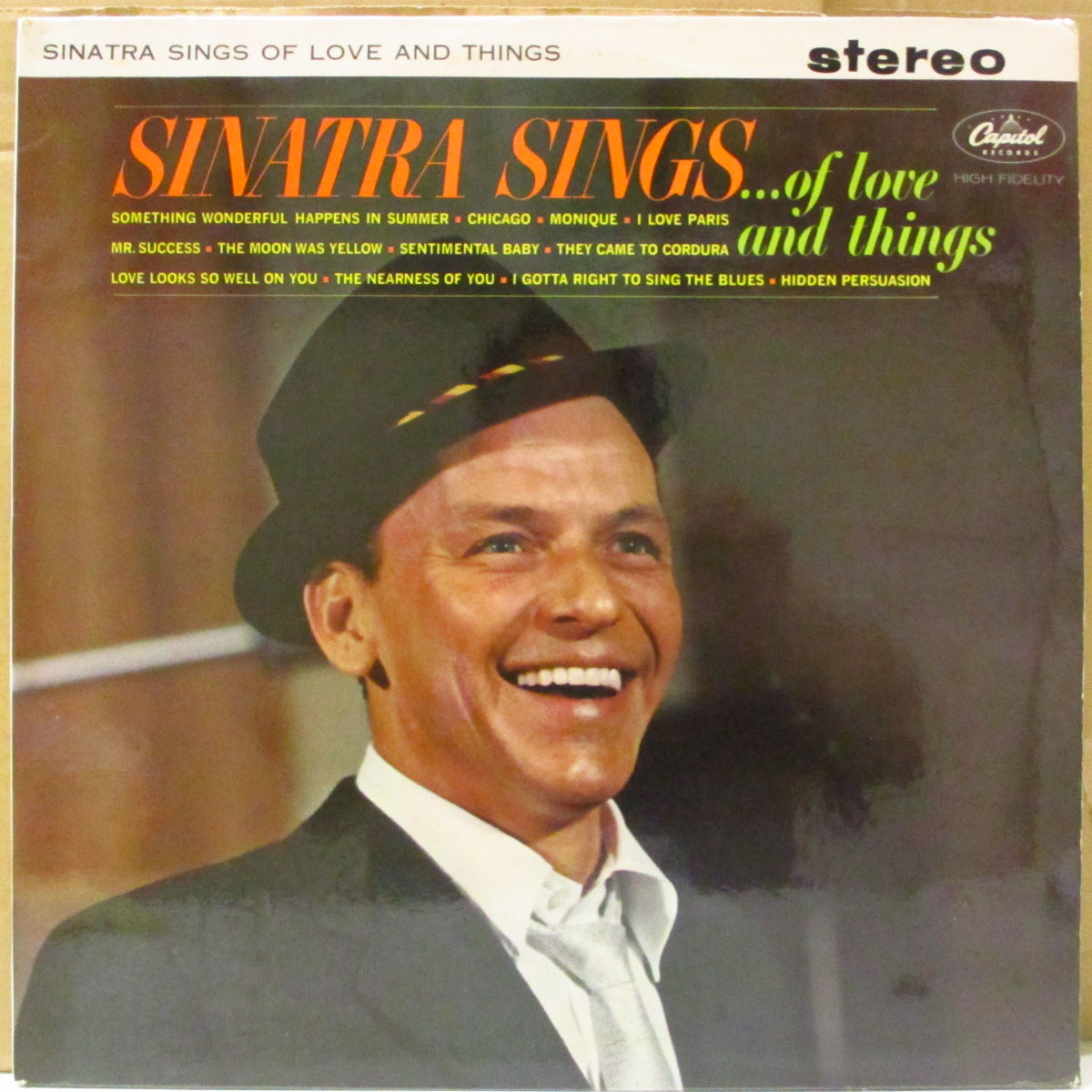 FRANK SINATRA (フランク・シナトラ) - Sinatra Sings...Of Love And Things (UK '62 オリジナル・ステレオLP/表面コーティング折り返しジャケ)キャピトル社シングルコンピ