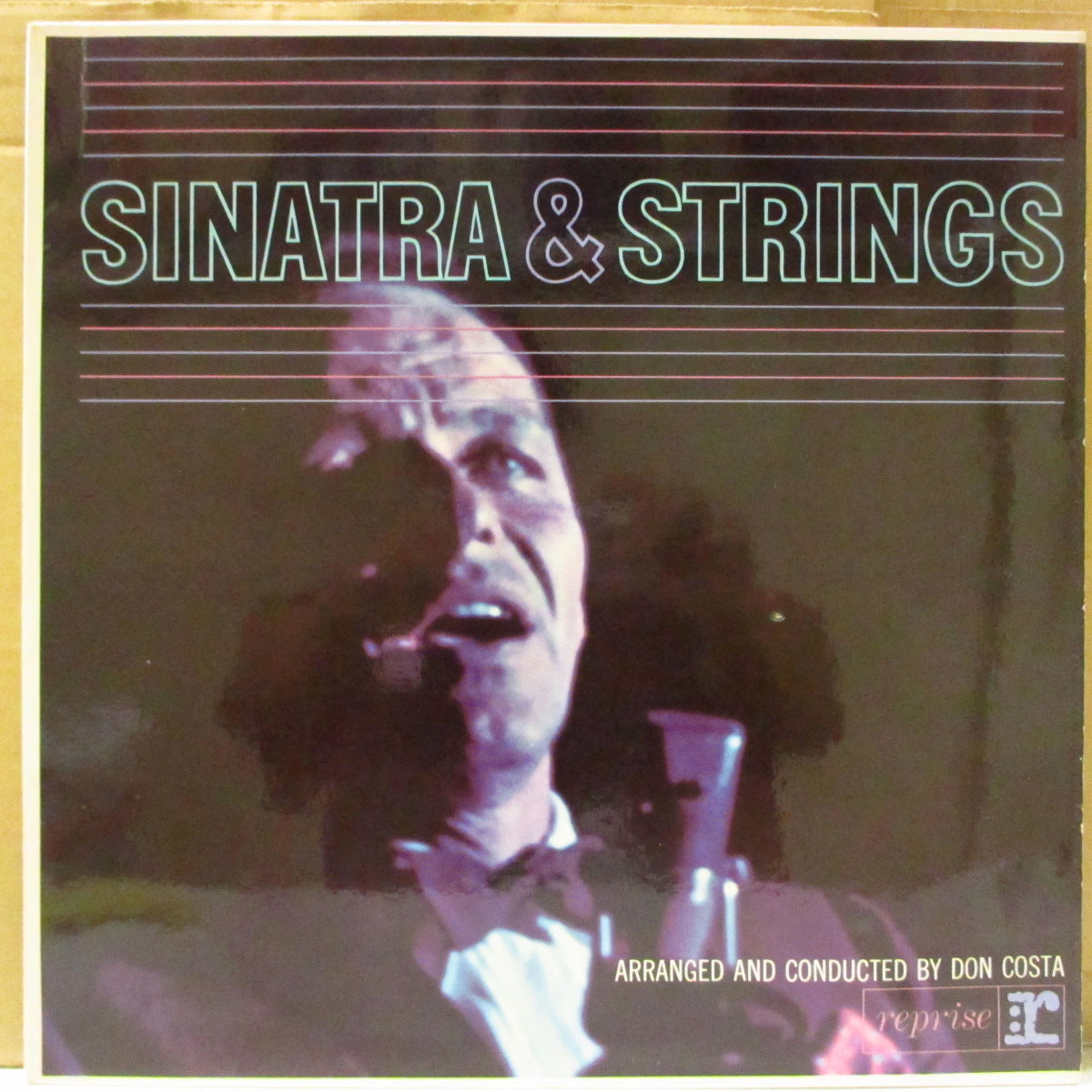 FRANK SINATRA (フランク・シナトラ) - Sinatra & Strings (UK '62 オリジナル・モノラル LP/表面コーティング折り返しジャケ) スタンダード・バラードで構成された24枚目のスタジオ・アルバム