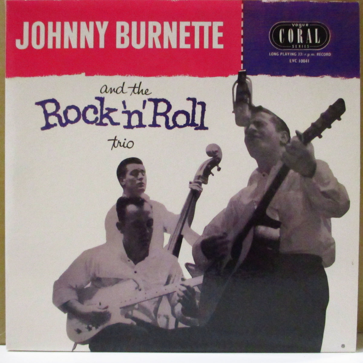 JOHNNY BURNETTE & THE R&R TRIO (ジョニー・バーネット・ロックンロール・トリオ) - Johnny Burnette & The Rock'n'Roll Trio (EU '18 限定リプロ再発「クリア・パープル VINYL」モノラル10インチLP) '56年英10"のリプロ。