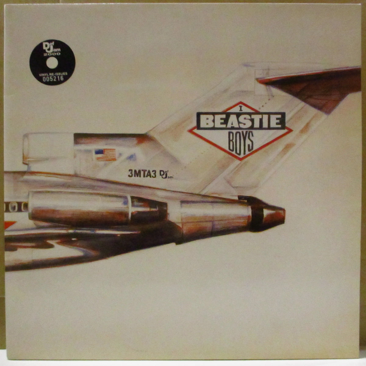 BEASTIE BOYS (ビースティ・ボーイズ) - Licensed To Ill (EU '00 限定リマスター再発 LP+固紙インナー/ナンバリング入りレアステッカー付き光沢見開きジャケ) '86年1stアルバム