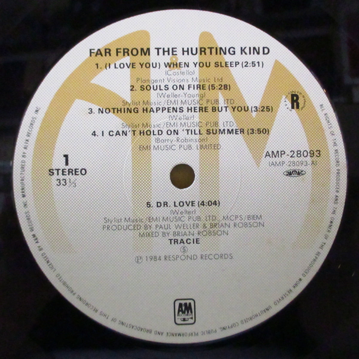 TRACIE (トレイシー) - 恋のしぐさ - Far From The Hurting Kind (Japan オリジナル LP+帯, ライナー)