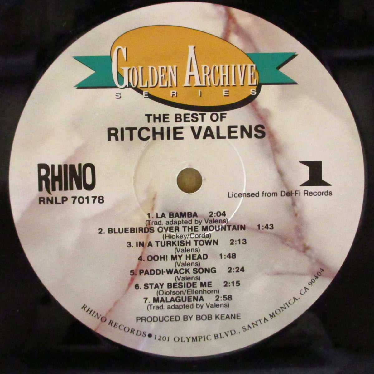 RITCHIE VALENS (リッチー・ヴァレンス) - The Best Of Ritchie Valens (US '86 再発 LP) 黄金期ベスト全14曲!