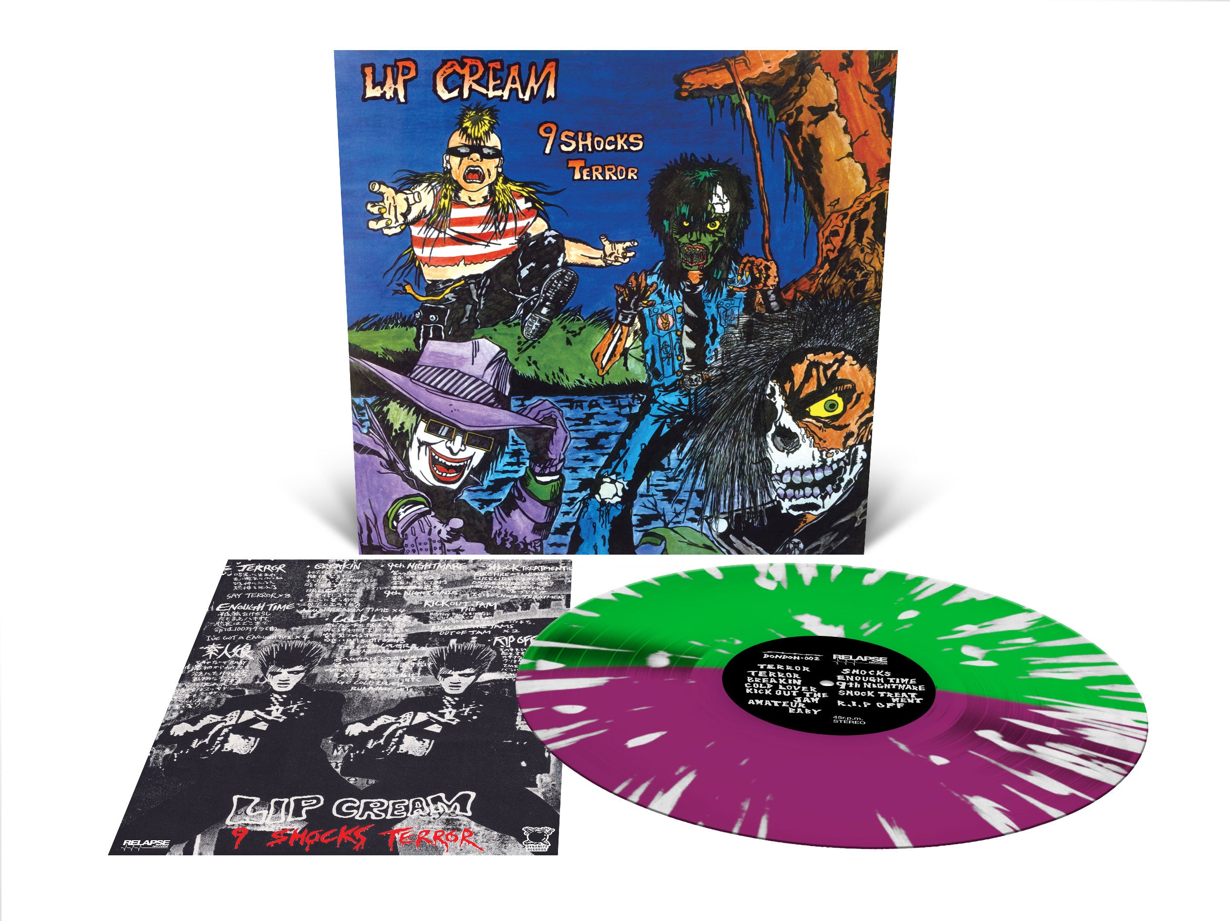 LIP CREAM (リップ・クリーム) - 9 Shocks Terror (US 正規再発「600枚限定ハーフ&ハーフスプラッターヴァイナル」LP/ 予約商品)2025年12月19日(金)発売予定!