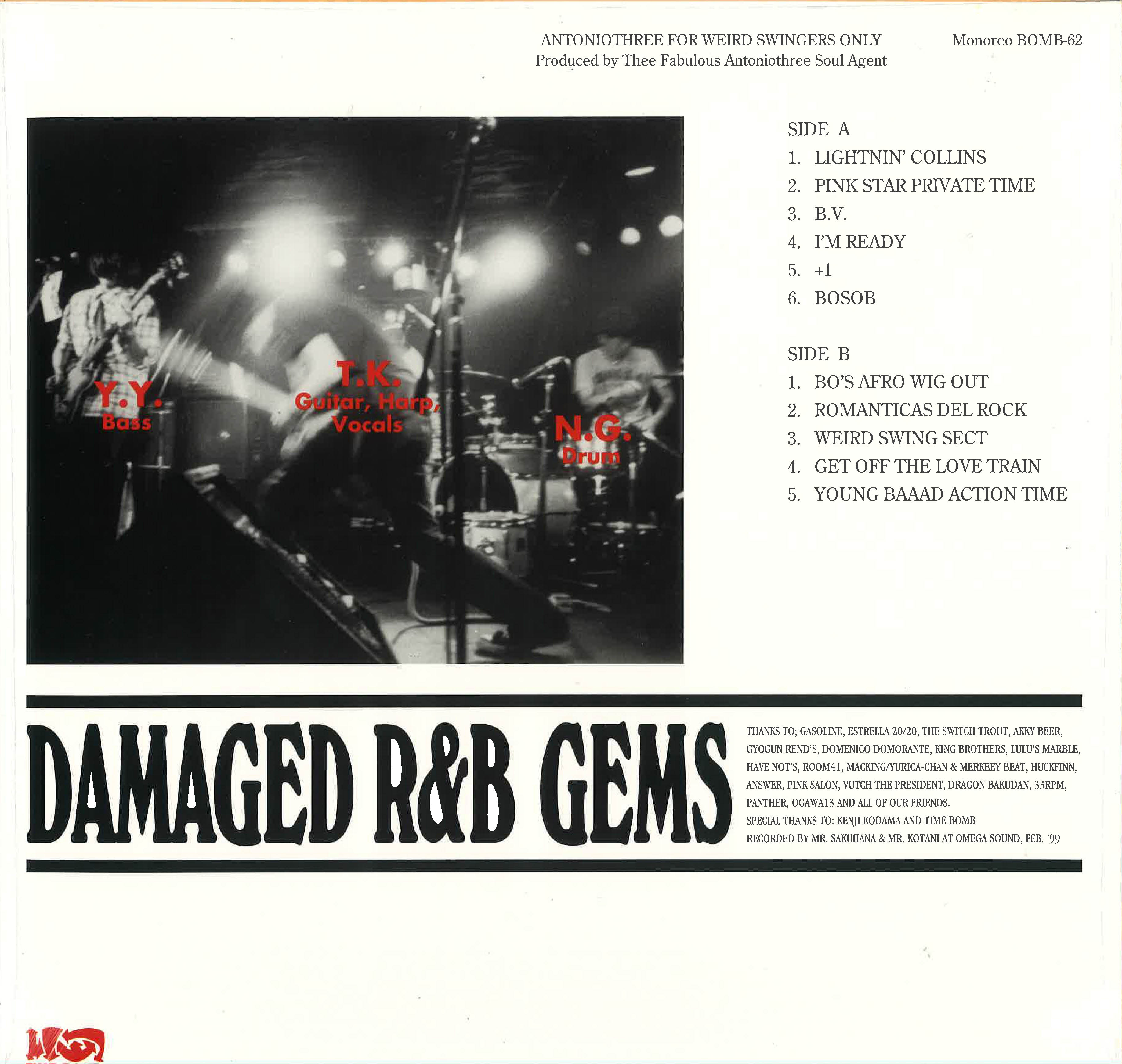 ANTONIO THREE (アントニオ・スリー) - For Weird Swingers Only (Japan タイムボム 限定1000枚プレス LP/New) 四日市爆裂変則ガレージ '99年デビュー・アルバム!残少!