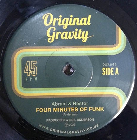 ABRAM & NÉSTOR / Néstor Álvarez (ルチート & ネスター / ネスター・アルヴァレズ) - Four Minutes Of Funk / El Trombonista (UK 限定 7"/New)