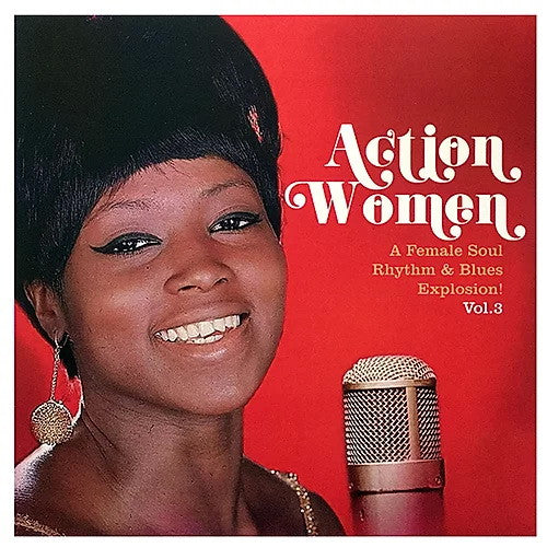 V.A. (アーリー60's レディースR&B-SOUL 4曲入7"EPシリーズ) - Action Women Vol.3 (Spain 限定4曲入りジャケ付き 7インチEP /New)