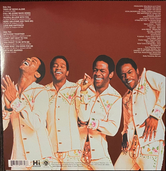 AL GREEN (アル・グリーン) - Greatest Hits (US 限定復刻再発アナログ LP/New #FPH1135-1) 濃厚ベスト10曲