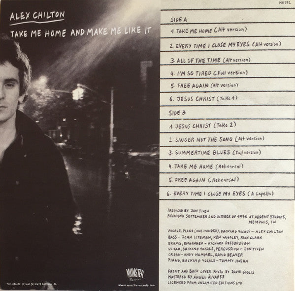 ALEX CHILTON (アレックス・チルトン) - Take Me Home And Make Me Like It (SPAIN 限定プレス LP/New) 75年録音未発表レアトラック・コンピ!