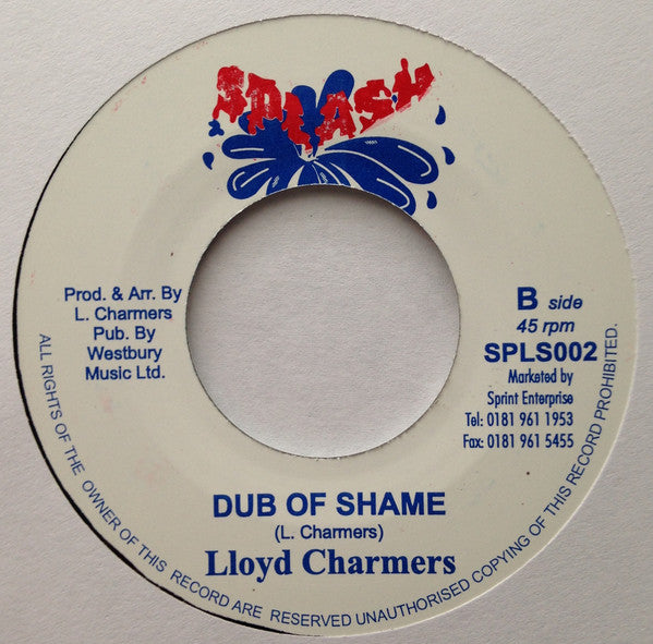 ALTON ELLIS / Lloyd Charmers (アルトン・エリス / ロイド・チャーマーズ) - It's A Shame / Dub Of Shame (UK 限定再発 7"/New)