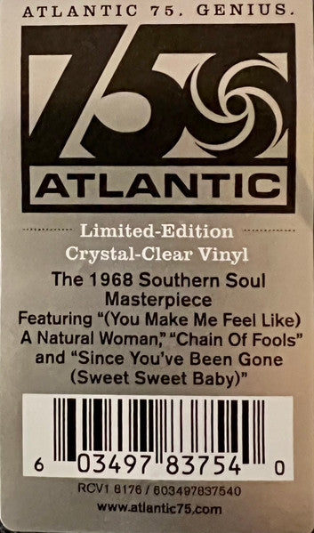 ARETHA FRANKLIN (アレサ・フランクリン) - Lady Soul (US 限定「クリスタル・クリア VINYL」再発ステレオLP/New) '68年SOULチャート1位(POP2位)の大ヒット作