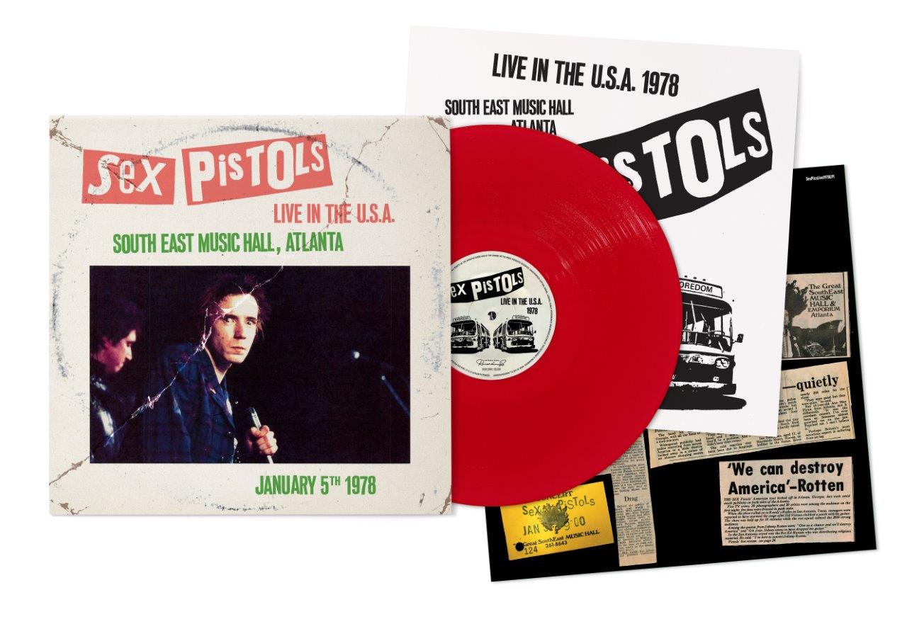 SEX PISTOLS (セックス・ピストルズ) - Live in the USA 1978 – Atlanta (EU 限定プレス「レッドヴァイナル」LP/ New)全米ツアー3公演作「第一弾」!