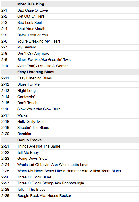 B.B.KING (B.B.キング) - Four Classic Albums Plus - 2nd Set (UK 限定合体再発CDx2枚組 / New) 全56曲