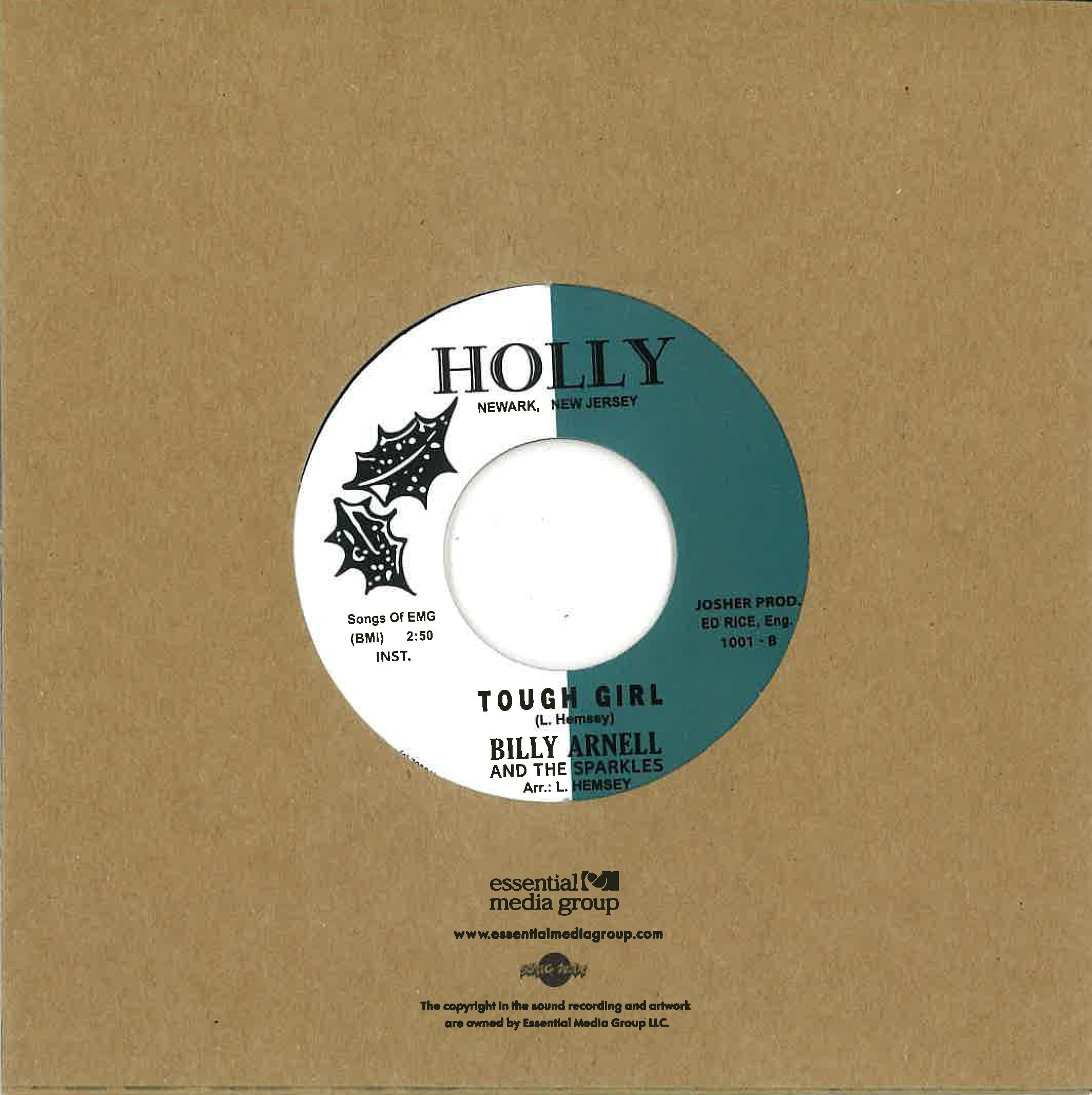 BILLY ARNELL & The Sparkles (ビリー・アーネル&ザ・スパークルズ) - Tough Girl (UK 限定リプロ再発 7インチ+カンパニースリーブ/New) N.Jブルーアイド、奇跡の美メロ・ローファイ・ガレージ・ノーザン!