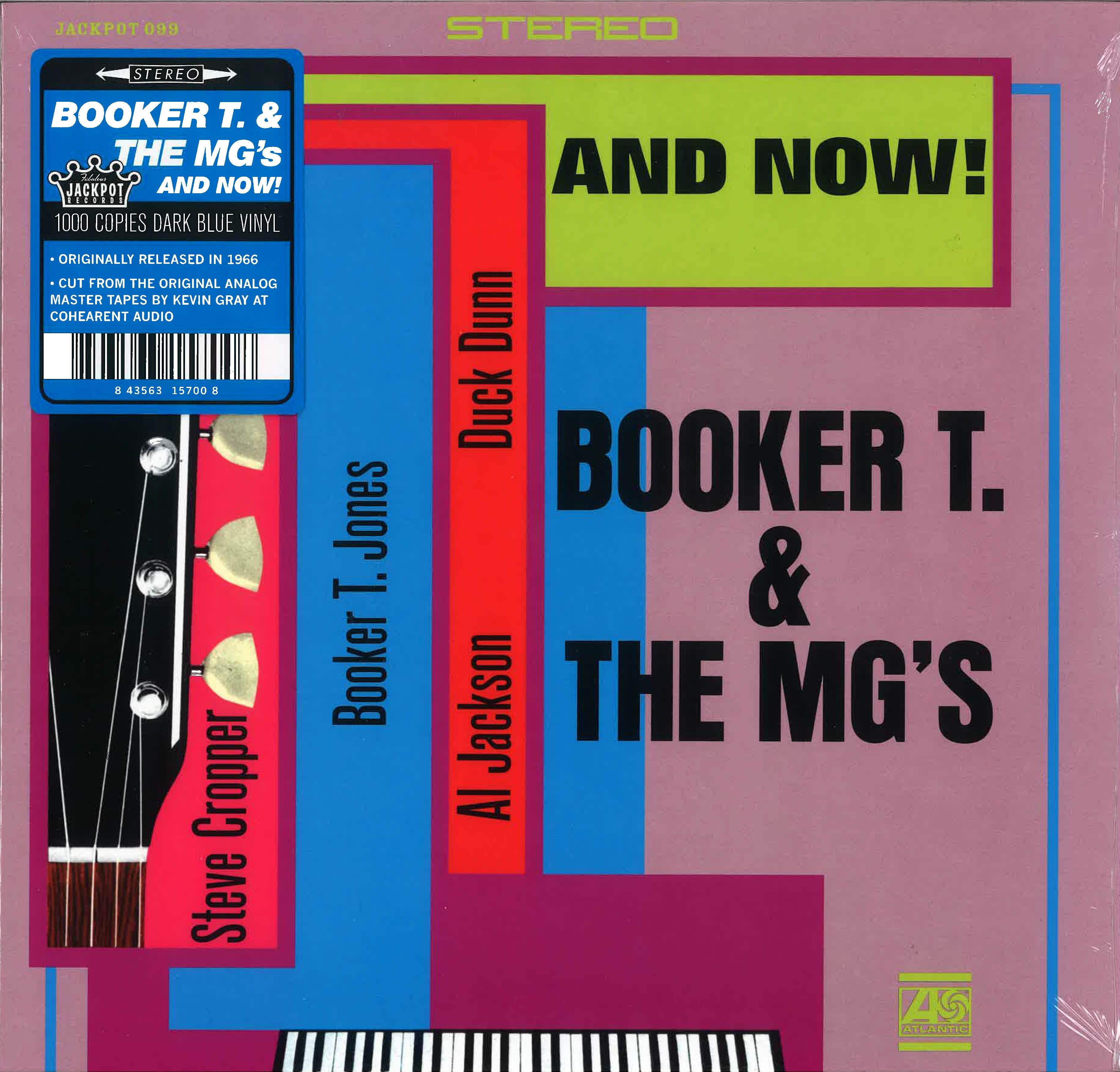 BOOKER T.& THE MG’S (ブッカーT&MG'S) - And Now! (US 1000枚限定「ブルー VINYL」正規再発ステレオ LP/New) ’66年MODソウル名作サード・アルバム