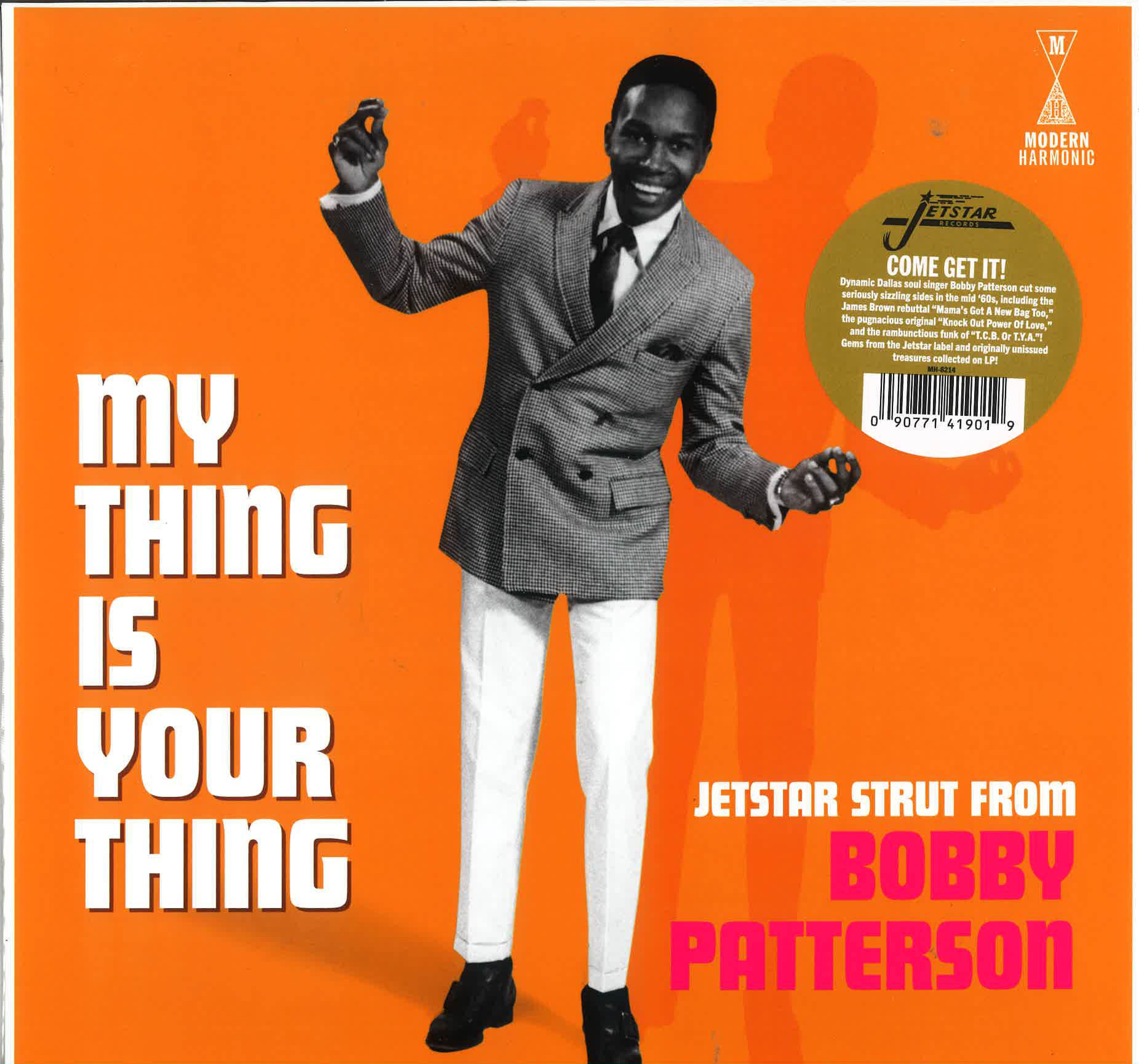BOBBY PATTERSON (ボビー・パターソン) - My Thing Is Your Thing (US サンデイズド社限定復刻再発「モノラル」 LP/New) '66〜'70年充実期の未発表曲を含むコンピ