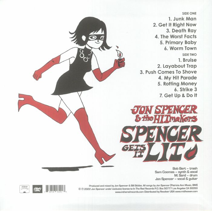 JON SPENCER & THE HITMAKERS (ジョン・スペンサー&ザ・ヒットメイカーズ) - Spencer Gets It Lit (US-EU 限定「クリアヴァイナル」LP/NEW) '22年1stアルバム