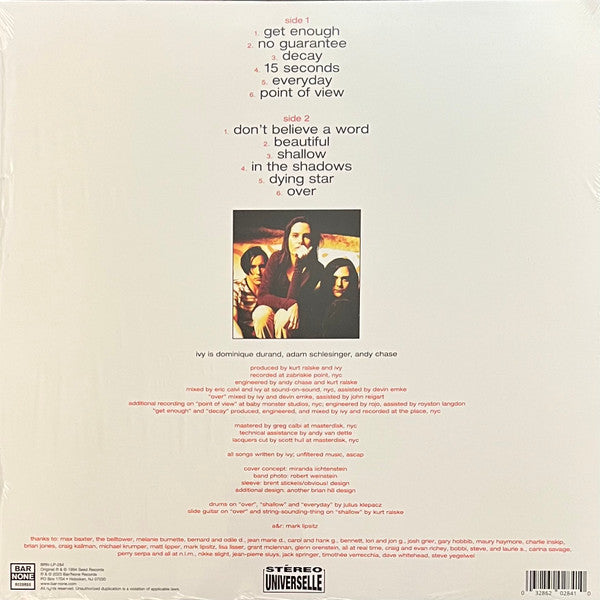 IVY (アイヴィー) - Realistic (US 限定復刻再発 LP/NEW)