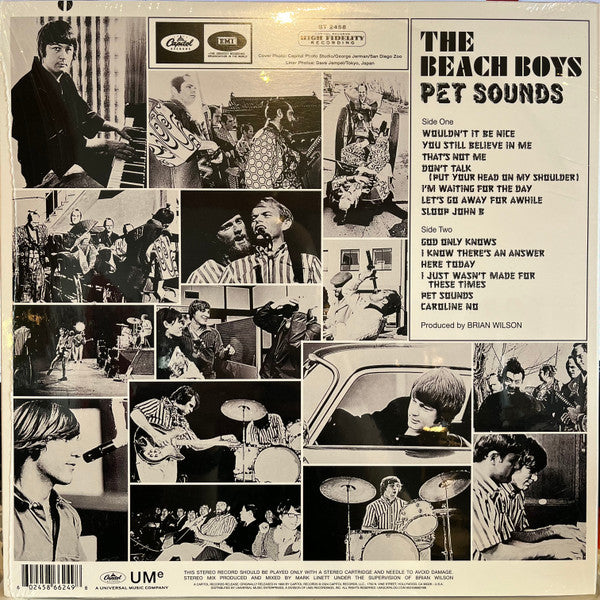 BEACH BOYS    (ビーチ・ボーイズ)  - Pet Sounds (Worldwide RSD エッセンシャル・エディション限定リマスター再発「コークボトル・クリア VINYL」ステレオLP/New)