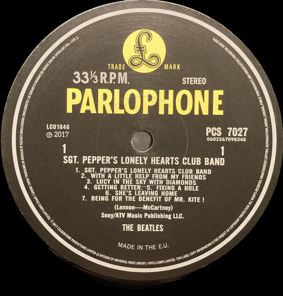 BEATLES (ビートルズ) - Sgt Pepper's Lonely Hearts Club Band (EU 限定リマスター再発 ステレオ LP/New) )'67年8作目